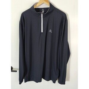 Rhoback Performance Mens 3XL Blue Navy Golf Quarter Zip America USA